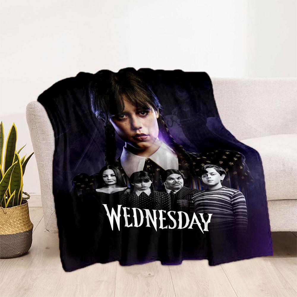 Wednesday blankets Suitable for sofas,travel, living rooms also a good gift for friends and family Suitable for all seasons.