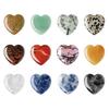 Yousheng Pocket Gem Heart Valentine's Day Gift Gemstone Rocks Polished Crystal Pocket Heart Keepsake for Kids Classroom Exchange Party Favors