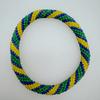 Rice Bead Woven Bracelet, Nepalese Ethnic Style Beaded Bracelet, Green Bracelet