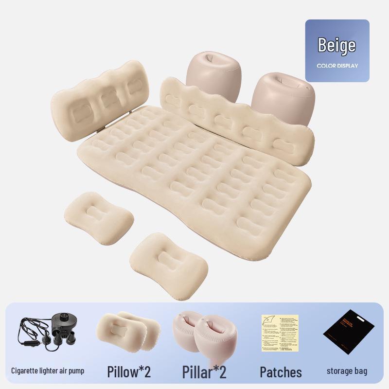 Надувная автомобильная кровать Three-Seven Split для детей - Универсальный складной матрас для путешествий на заднее сиденье для седанов и внедорожников