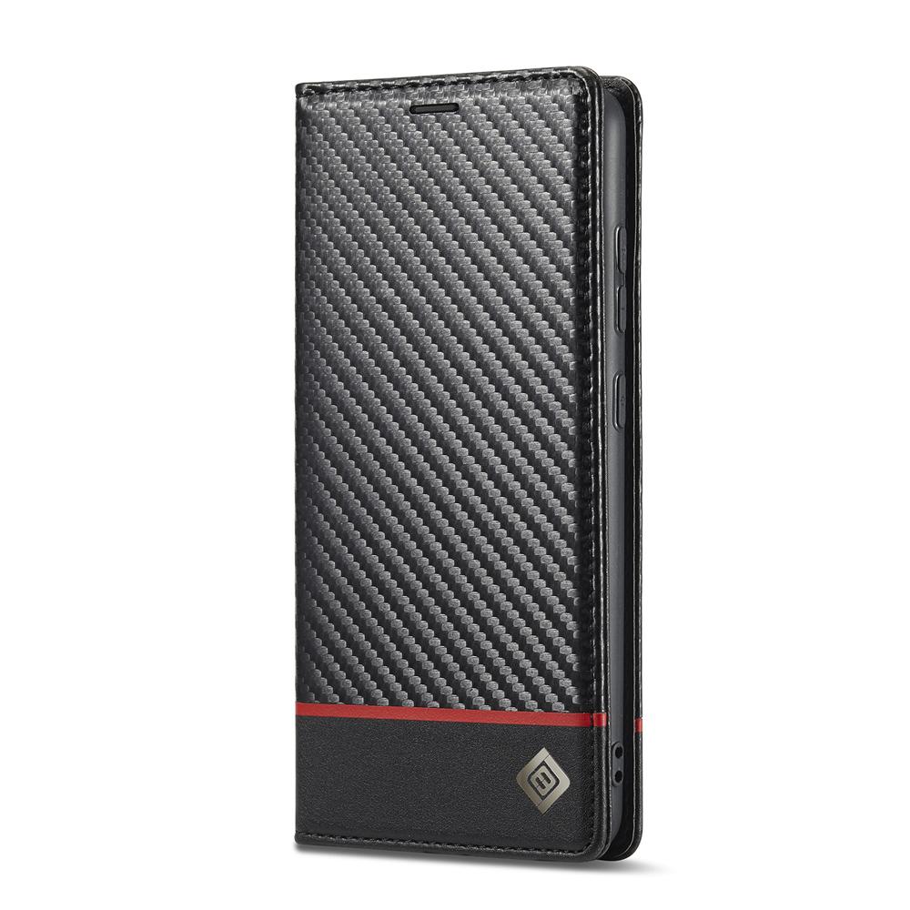 Carbon Fiber Leather Case for Samsung A14 A24 A34 A54 5G A13 A23 A33 A53 Galaxy A52 A72 A32 A12 A04S A02S Wallet Card Slot Cover