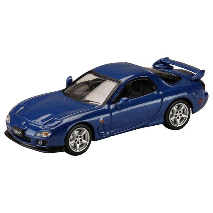Мазда РХ-7(ФД3С) Type R Bathurst Масштаб 1/64 с Дисплеем Двигателя Невинно-Синий Мика