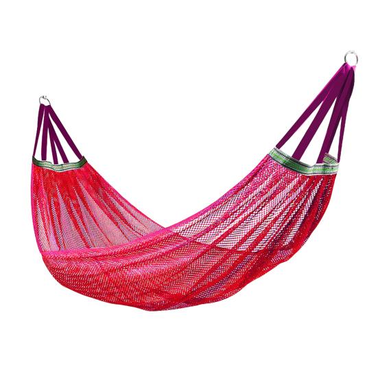 Уличный гамак с сумкой для переноски Дышащий Портативный Сверхпрочный Одноместный Кемпинг Сад Патио Балкон Веранда Задний двор Подвесные Сетчатые Качели