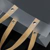 PVC Decor with Handles Frosted PP Bags Translucent Tote Package Gift Wrapping