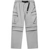 Li Ning Sports Lifestyle Series Loose Breathable Straight Leg Detachable Logo Casual Pants Unisex Pants Moon-Surface-Gray AYKU803-2