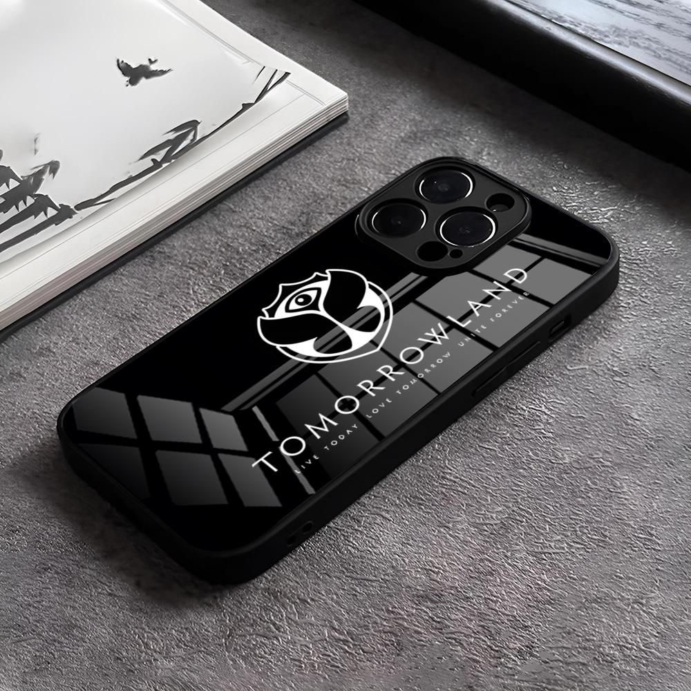 Чехол для телефона T-TomorrowlandS для IPhone 17 Pro Max 15 14 Pro 12 11 13 Mini X XR XS 16 Plus SE Стеклянная крышка