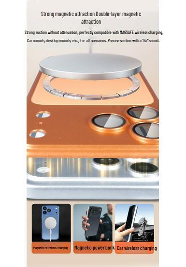 Задняя панель iPhone 17 Pro Max: Прочное магнитное AG-стекло, матовая отделка - Также подходит для Apple 16 Pro