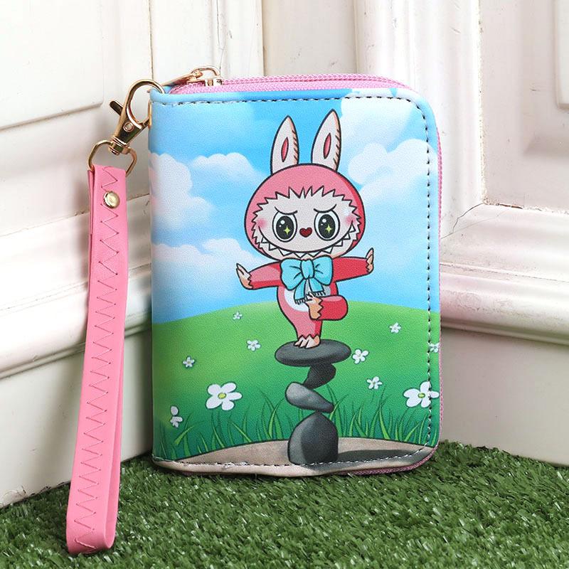 Cartoon Cute and Hot Labubu Male and Female Students Handheld Wallet CLE