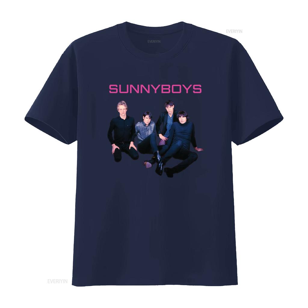 Sunnyboys Band Album T Shirt Medium Retro Style Rock Music Print vintage Washed fashion graphic streetwear Versatile