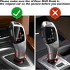 Carbon Fiber Style Gear Shift Knob Cover Trim For BMW F10 F30 X3 X4 1-7 Series