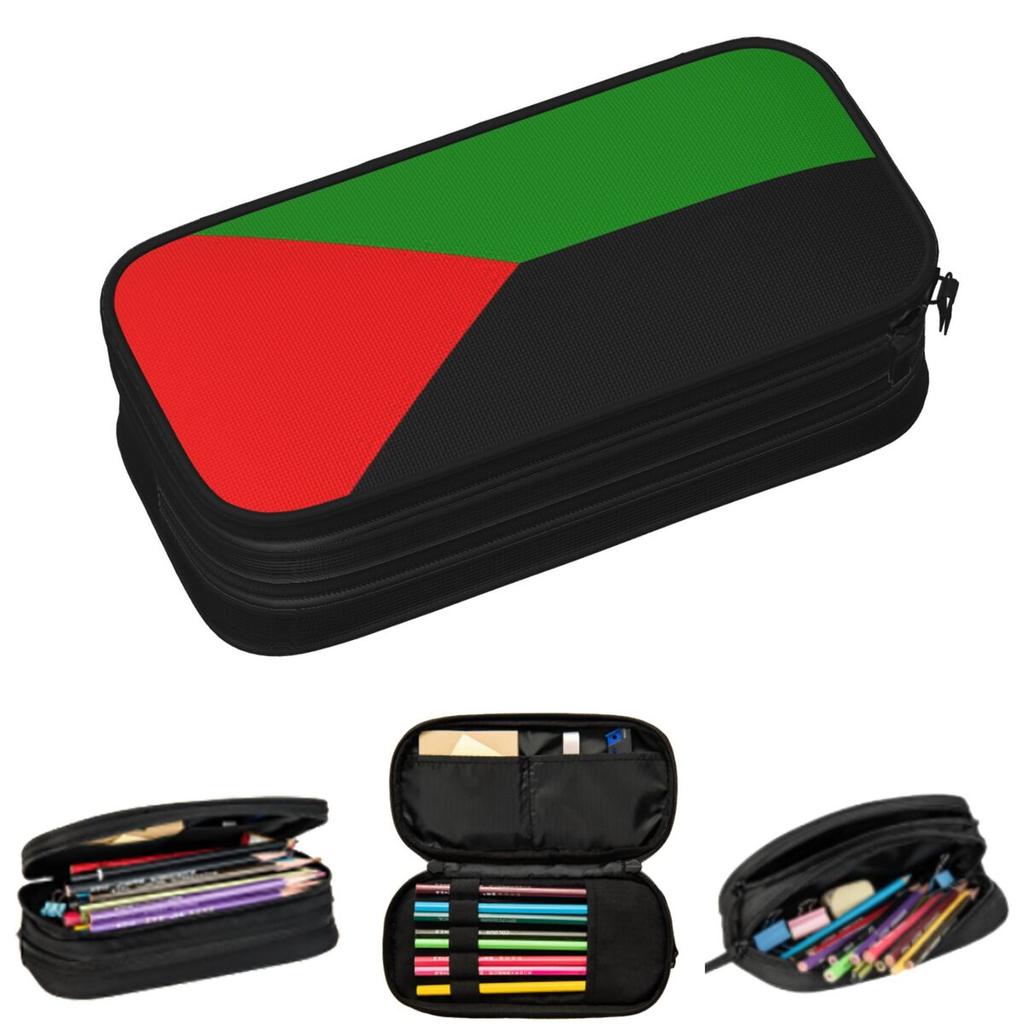 Martinique Flag Pencil Cases for Students School Pen Box Pencil Bag Large Storage Pencil Pouch