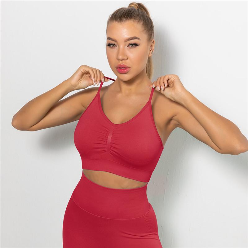 Nessaj Бюстгальтер для йоги, женский спортивный топ с эффектом пуш-ап, красивое нижнее белье для спортзала, дышащий быстросохнущий жилет для фитнеса