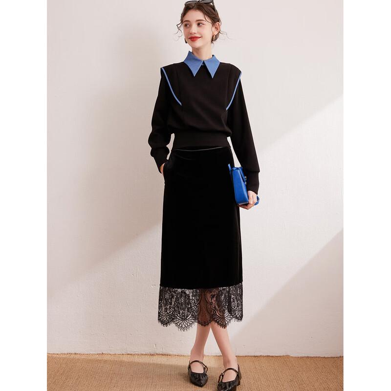 Женская толстовка-пуловер Bailuyu с цветными блоками и эффектом двухслойности