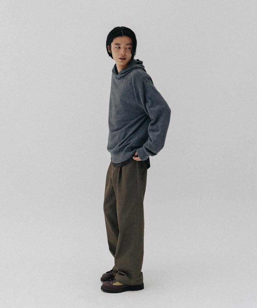 BLANKROOM Herringbone Twill Pants_Olive