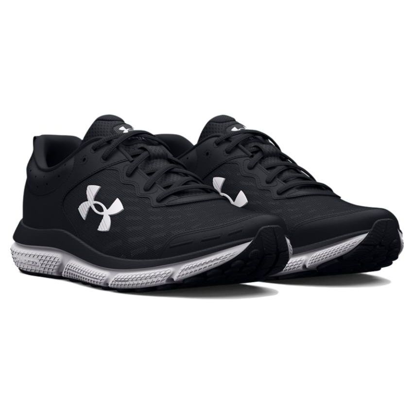 Under Armour Заряженные Assert 10 черные белые женские кроссовки 3026179-001