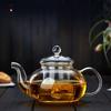 DianTong 600Ml 800Ml Heat Resistant Clear Borosilicate Glass Tea Pot Glass Teapot With Glass Infuser And