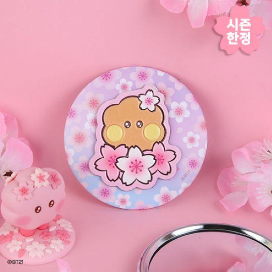 BT21 КОЖАНАЯ НАШИВКА CHERRY BLOSSOM 2024 Зеркало