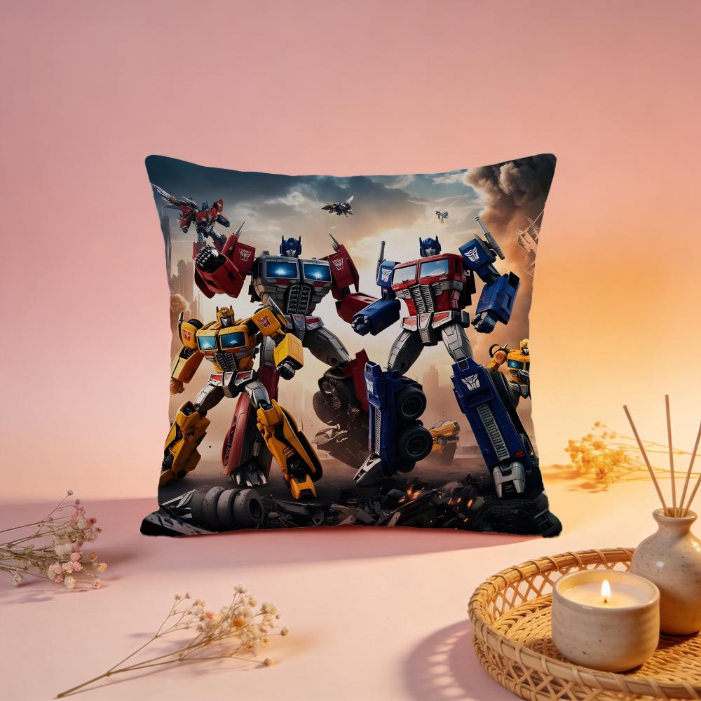 Popular TTransformersing Cushion Cover Comfortable Durable Pillow Cover MultiScene for Home Office Car Sofa