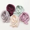 2025 Spring/Summer Women's Silk Scarf: Lightweight, Solid Color, Sun Protection Shawl