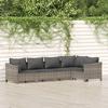 VidaXL Garden Lounge Set with Cushions 5 Pcs, Patio Furniture Set, Outdoor Furniture, Patio Sofa, Modern, 3187274