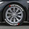 3D Waterproof Effect Stereoscopic Tyre Decals PERFORMSNCE PVC Permanent Tire Decals Decoration Accessories Without Glue
