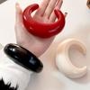 Geometric Acrylic Open Bangle Bohemian Retro Hand Ring Chunky Resin Bangle Spring Summer