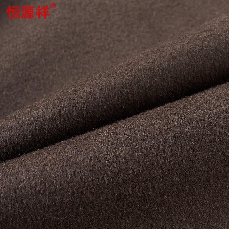 Hengyuanxiang Мужская короткая зимняя куртка из смесовой шерсти со съемной подкладкой