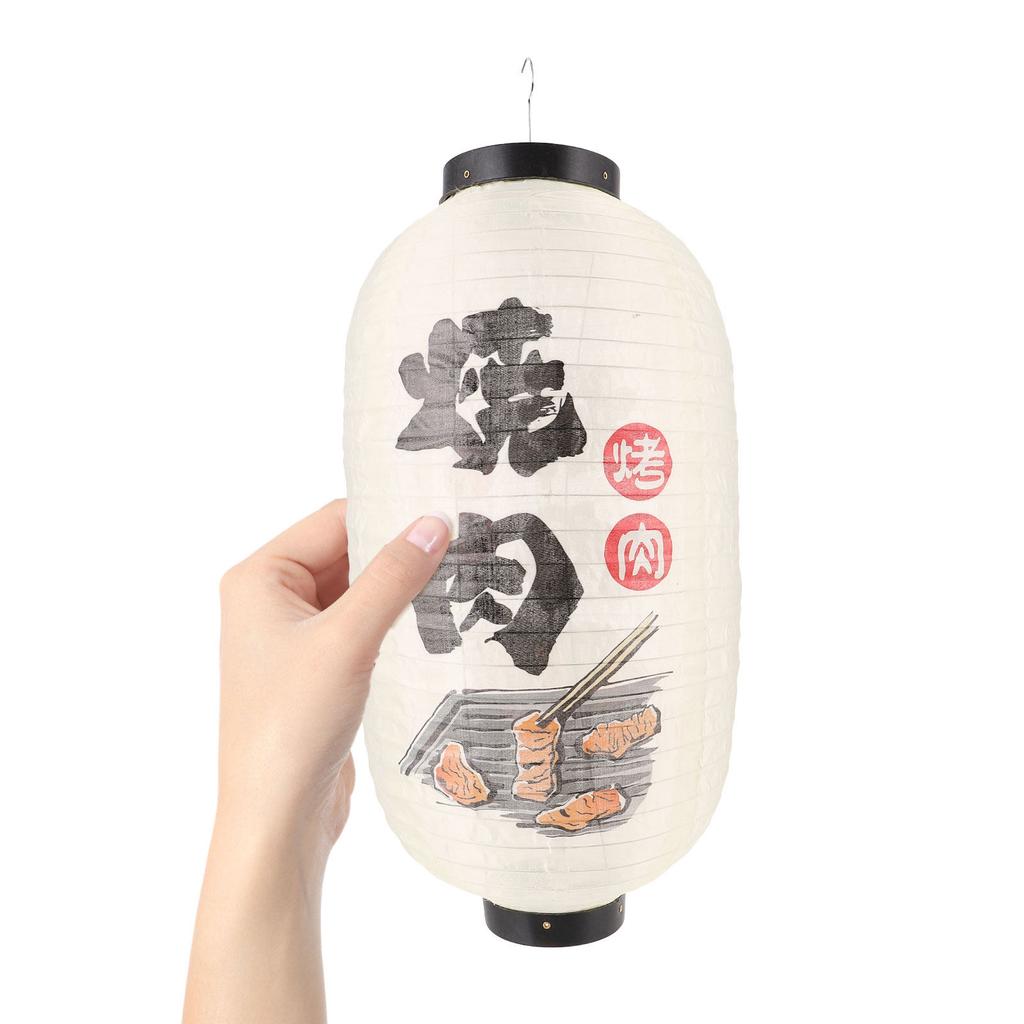 Japanese Lantern Silk Fabric Traditional Hanging Decor for Restaurant Interior Bar Home Garden Cultural Event Birthday Christmas