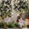 Acrylic Snowflakes Christmas Decorations Hanging Ornaments Decorative Accents