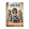 Ежемесячный планировщик на 2026-2030 годы, на спирали, формат А5, ежемесячный органайзер-блокнот с прочной обложкой и достаточным пространством для записей для долгосрочного планирования