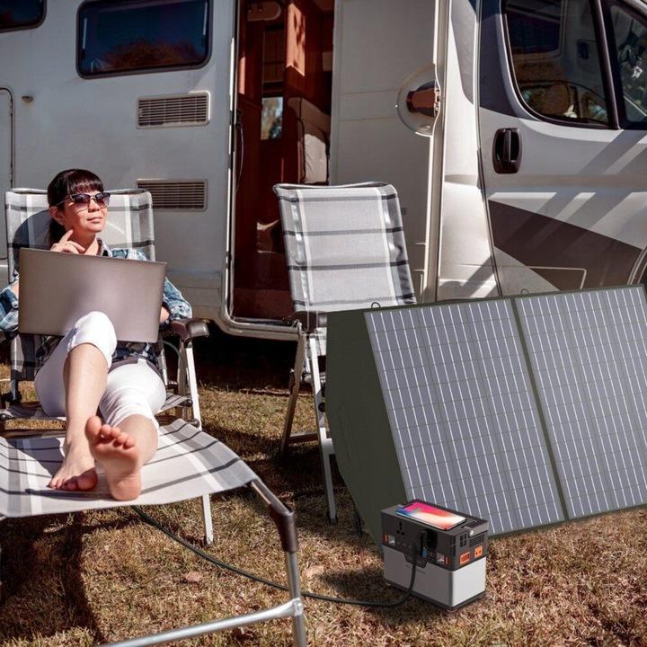 Przenośny Panel Solarny Solar 100W Allpowers Awaryjne Zasilanie Słoneczne