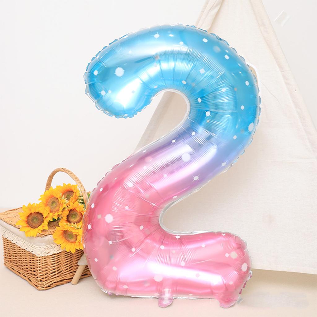 1 шт./пакет, 40-дюймовый высококачественный двухцветный градиентный кристалл со звездным небом, цифровой воздушный шар