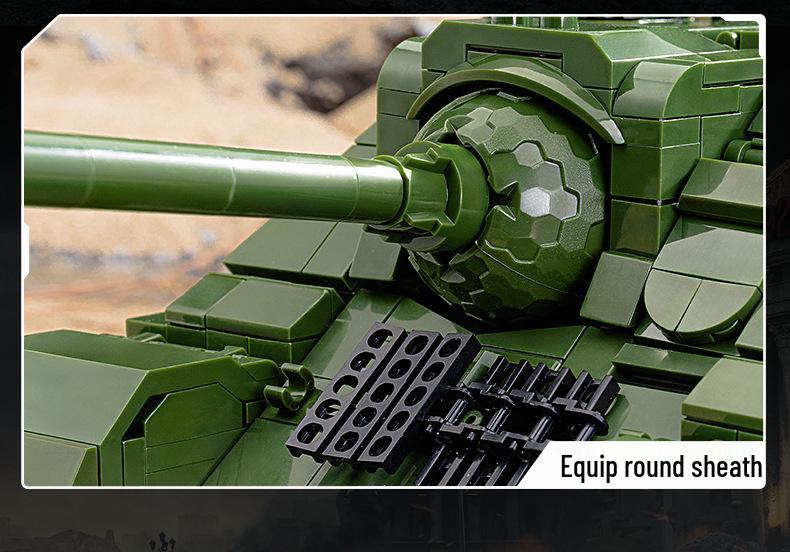 Cross-Compatible Lego WW2 Tiger T28 Heavy Battle Tank Fighter Building Blocks for Kids