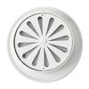 La Ventilazione La Ventilation Grille De Ventilation En Plastique Ronde Encastrable, Blanc, Diamètre 96 Mm - T8DRB
