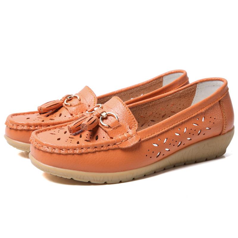 Весенне-летняя новая женская обувь Dong Dong на танкетке, обувь для мам на толстой подошве, повседневная обувь, обувь для медсестер, женская обувь на ножках