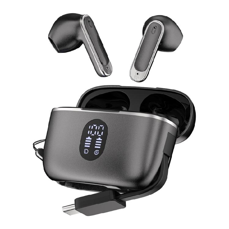 Длинные беспроводные наушники с поддержкой Bluetooth для конференций и учебы, 8 часов использования, функция экстренной зарядки телефона