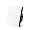 1/2/3Gang Light Touch Switch Tempered Glass Panel Wall EU/UK Switch Easy To Clean Switch