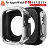 Чехол из ТПУ и ПК для Apple Watch 11 10 42мм 46мм 9 8 7 6 5 4 SE3 Защитный Полый для iWatch Ultra 3 2 1 49мм 45мм 41 44мм 40мм 38мм