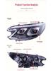 Светодиодная фара в сборе с биксеноновой линзой и ДХО для Honda CRV 12-14