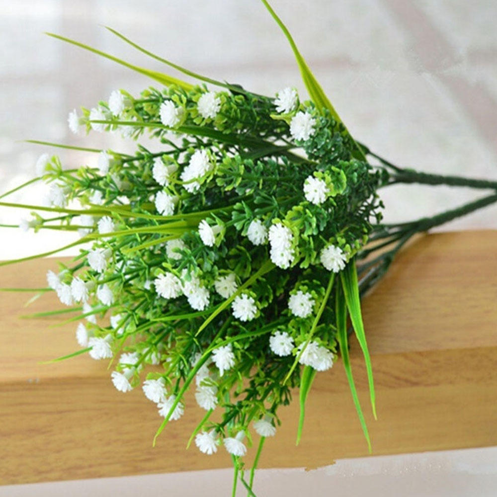 Декор для дома в отеле, пластиковый цветок, искусственные растения, свадебная искусственная трава