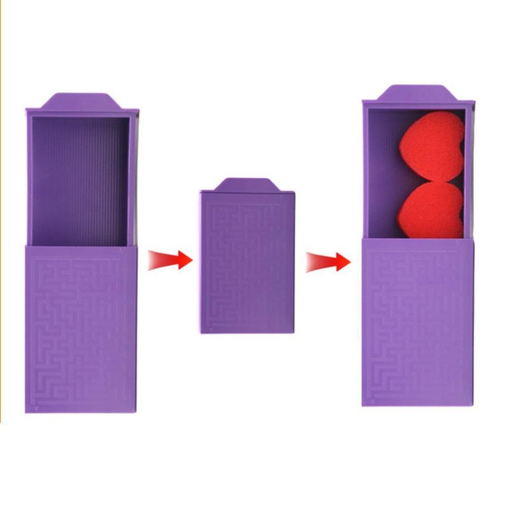 Чудесная Магия Фиолетовая Магия Коробка Пластиковый Трюк Выступление Магия Исчезающая Коробка Магический Трюк Реквизит для Детей Подростков