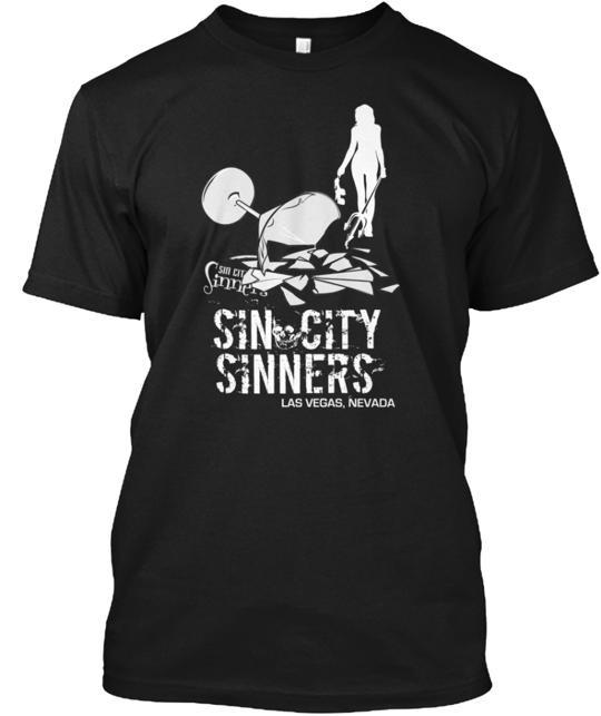 Футболка Sin City Sinners Clothing Сделано в США Размеры от S до 5XL Унисекс Футболка