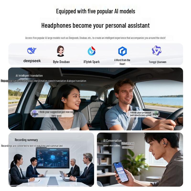 Беспроводные Bluetooth-наушники 1MORE S22 Comfort Bean с открытым дизайном