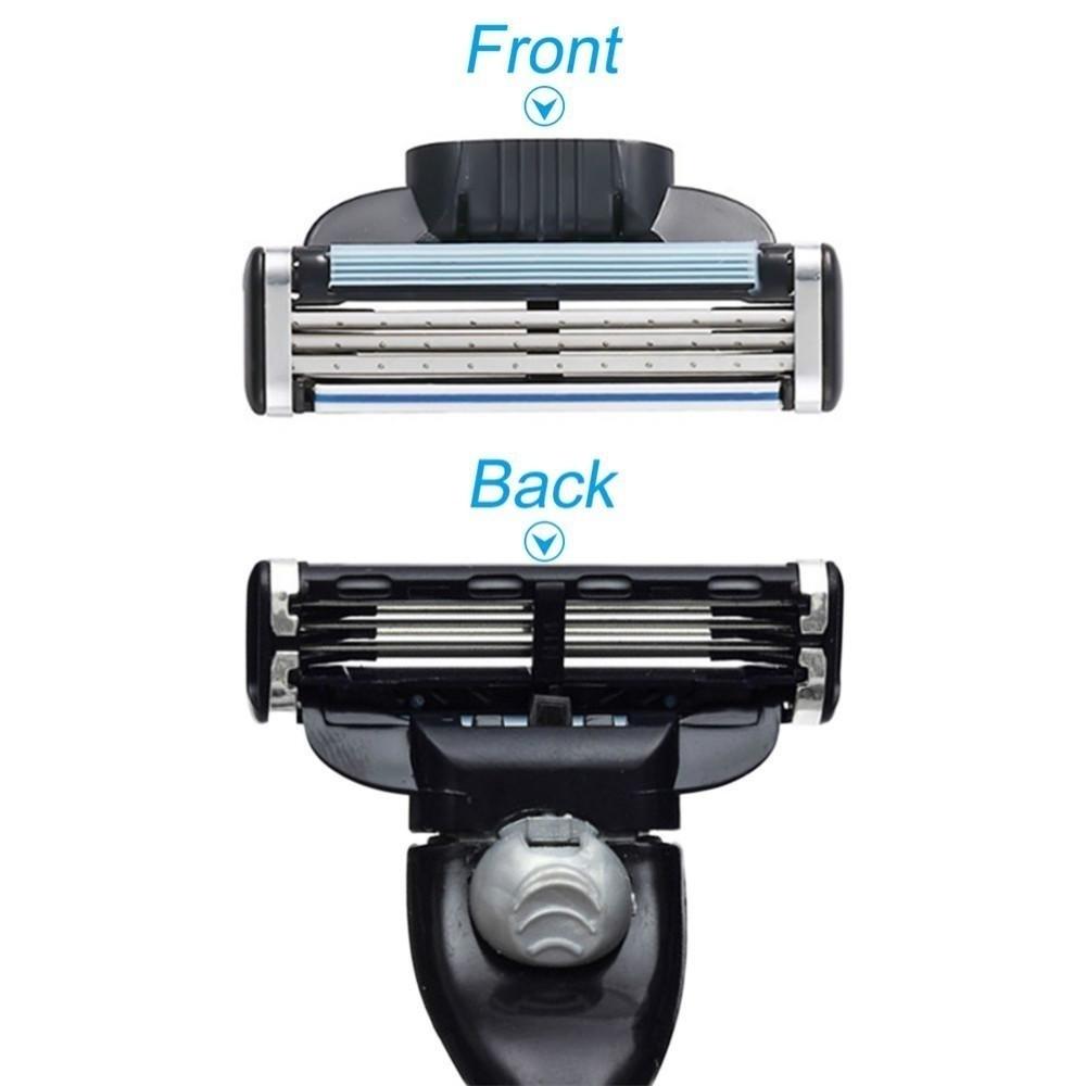 4Pcs Blade Standard Manual 3-layer Razor Blade for Men's Razors Tool