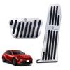 SUVVNE Aluminum Pedal Covers for Toyota Crown 35 No Tools for CROWN 35 Series CROSSOVER TZSH35 AZSH35 2022 Brake and Accelerator and Interior Set with