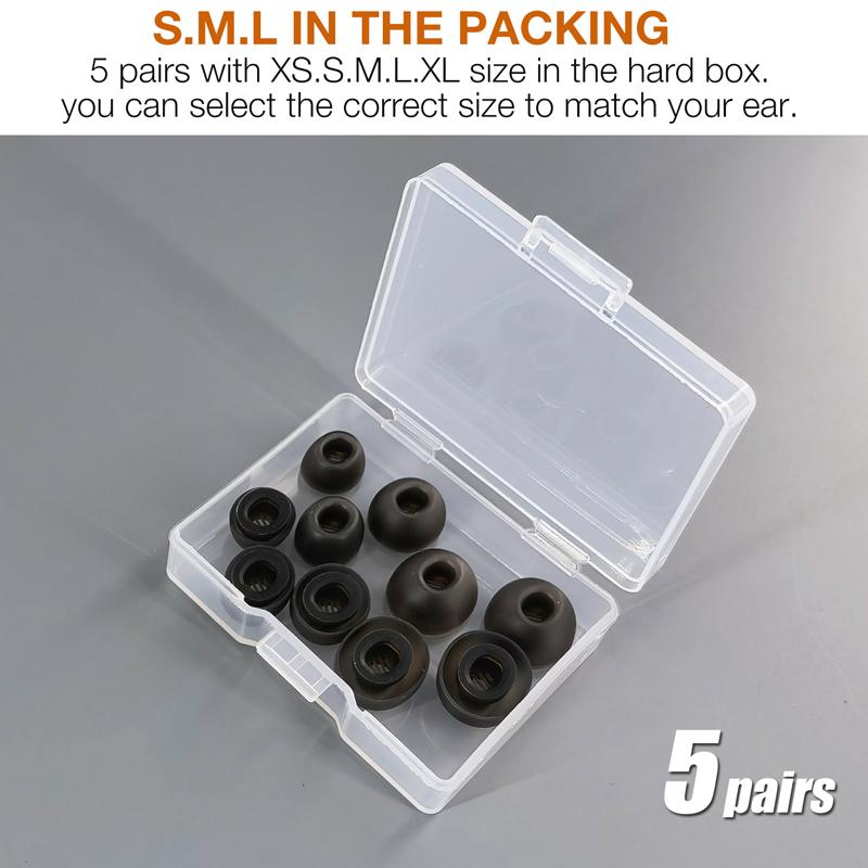 TENNMAK 10X Eartips Replacement for Soundcore P40i / Soundcore by Anker Liberty 4 NC Earbuds Earpad * 5 Pairs