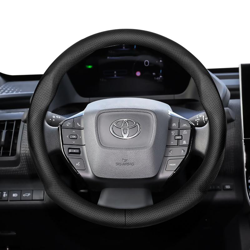 Для Toyota 35-36,5 см Круглая Накладка на Руль Ультратонкая Микрофибра Кожа Camry 86 Scion FR-S GT86 Prius bZ4X Corolla Levin