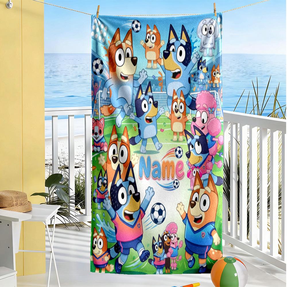 Winter Sports Fun Personalized Text Beach Towel Super Soft Microfiber Quickdry Fabric Portable for SwimmingBeachCamping Travel Beach AccessoriesGym