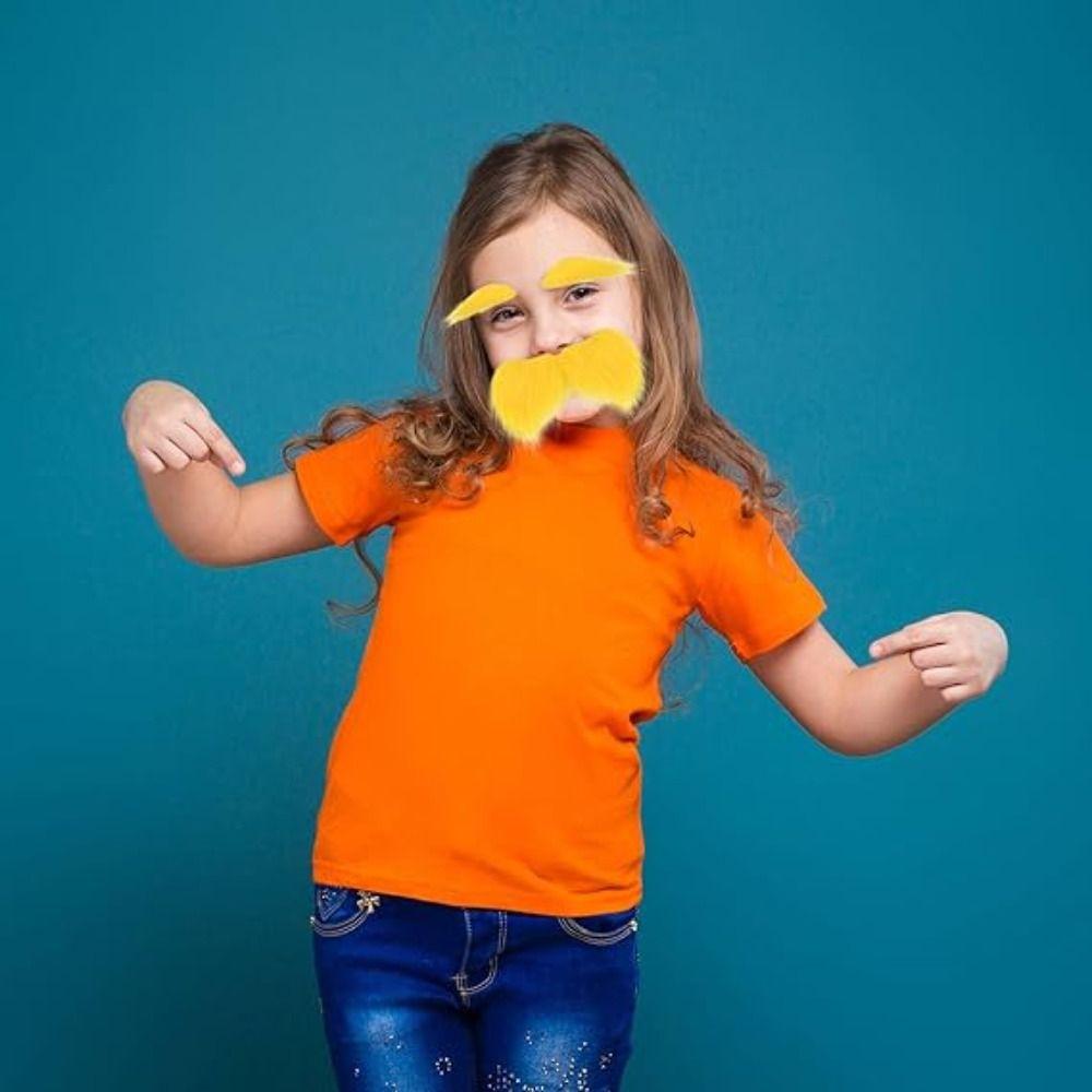 Вечеринка Макияж Бал Усы Брови Набор Желтый Девушки Эльф Одеваются Реквизит Для Детей