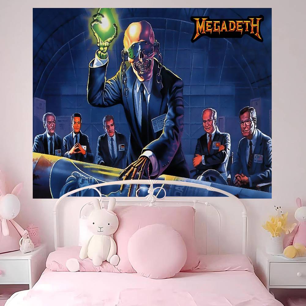 Рок-группа Megadeth Хиппи Настенные Гобелены Бохо Настенные Гобелены Мандала INS Домашний Декор